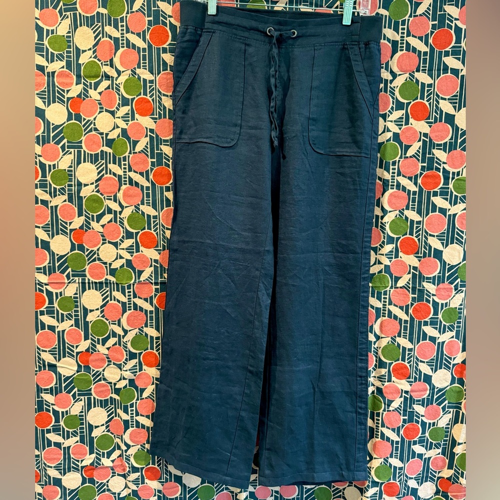 Athleta Linen Wide Leg Pants